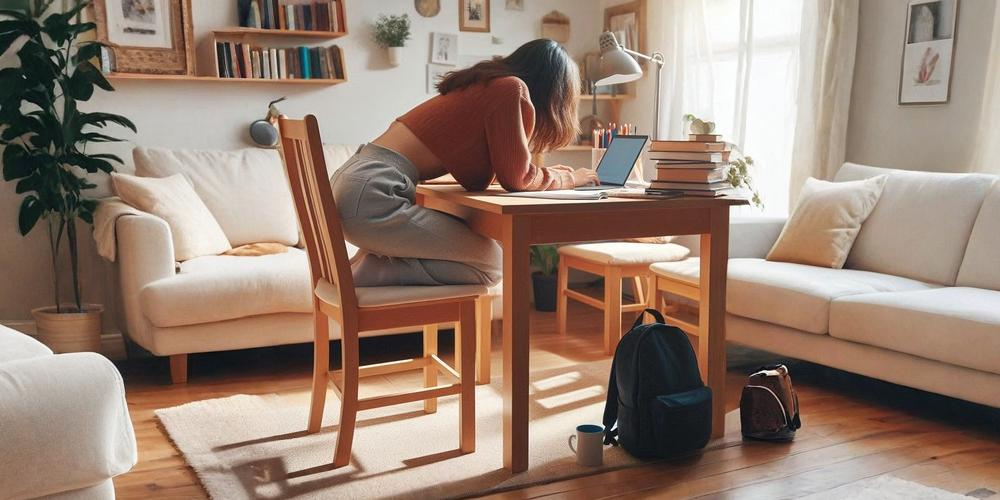 Carga postural: ergonomía y educación a distancia
