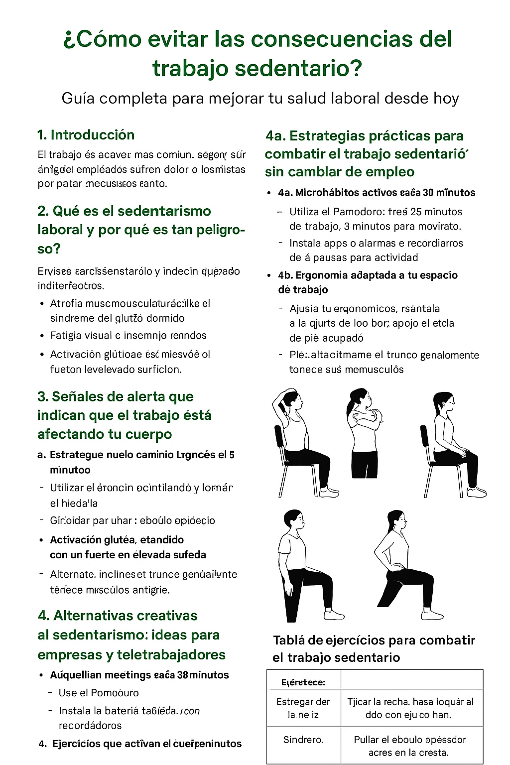 Cómo evitar las consecuencias del trabajo sedentario - ceremonias
