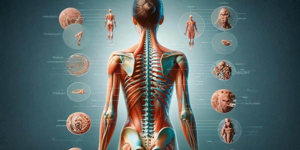 Anatomía de la espalda humana imagen de la publicación