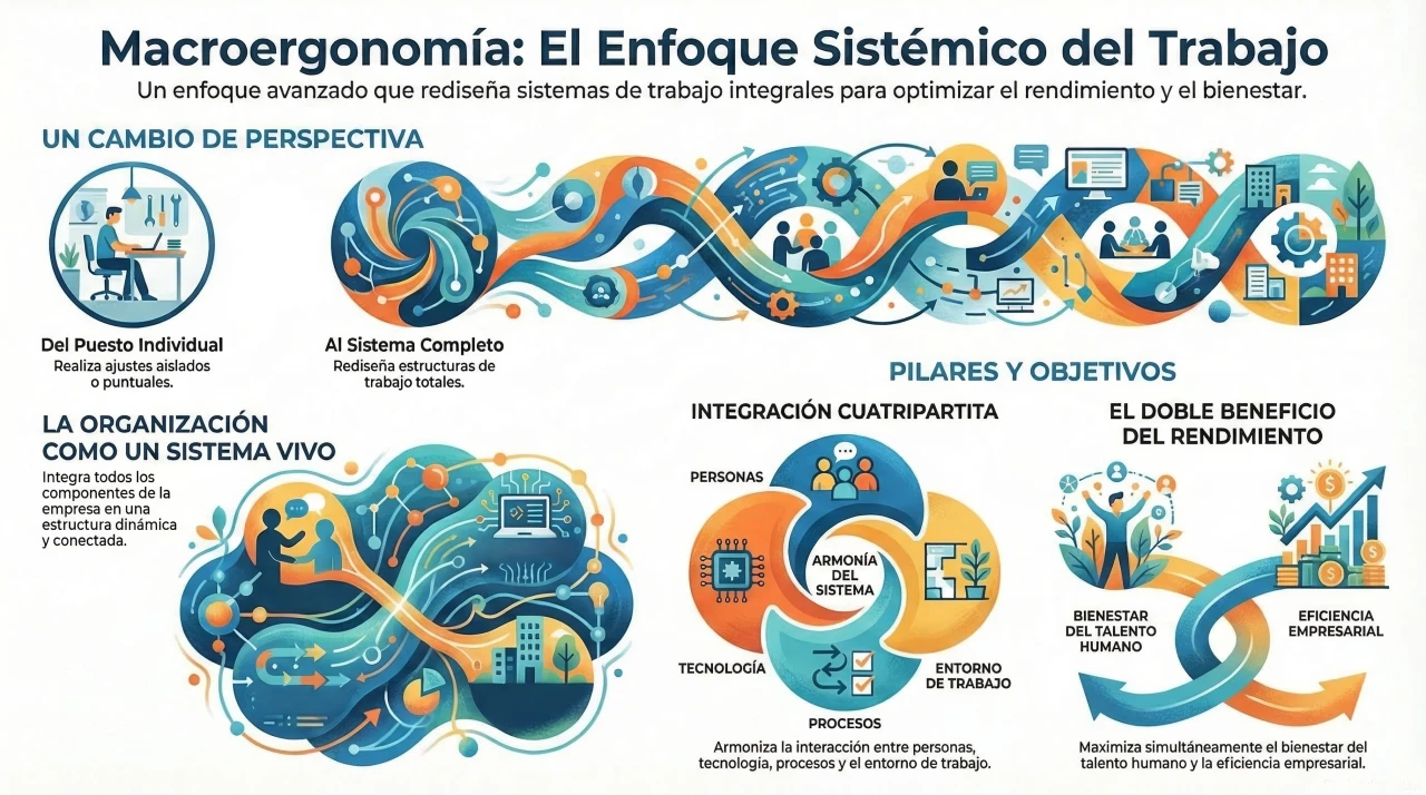 Qué es la macroergonomía? Definición profunda y conceptual