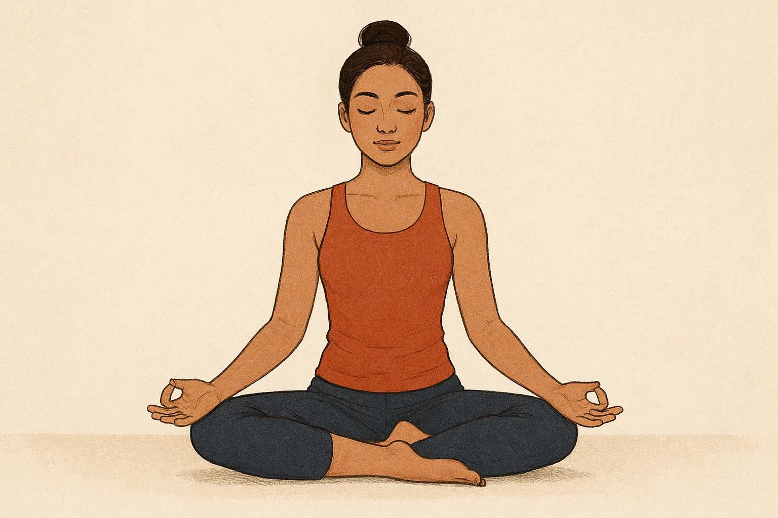 sukhasana - Posturas de meditación y ergonomía