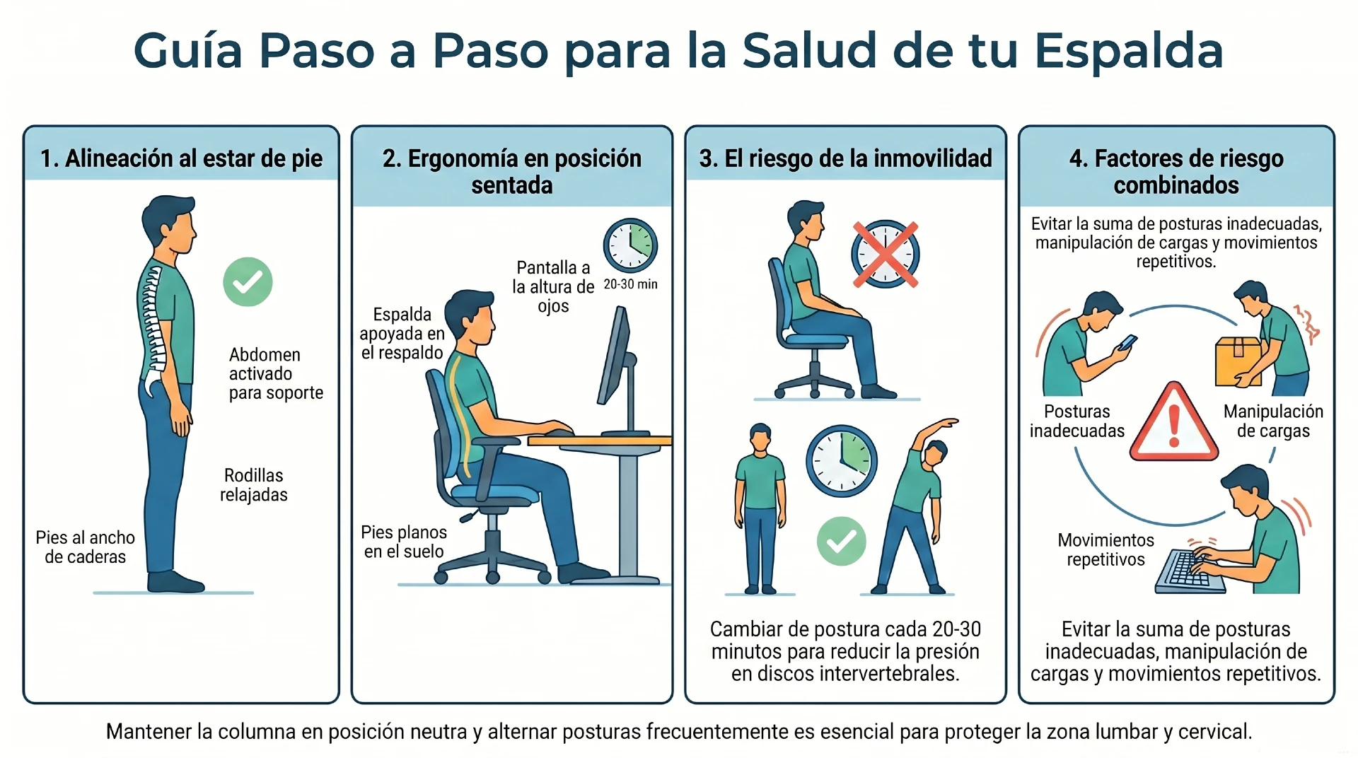 infografías 7 - Prevenir trastornos musculoesqueléticos