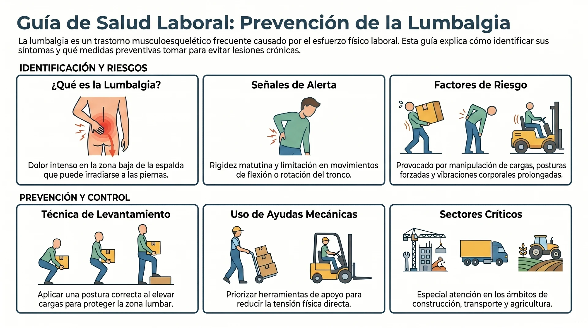 infografías 2 - Prevenir trastornos musculoesqueléticos