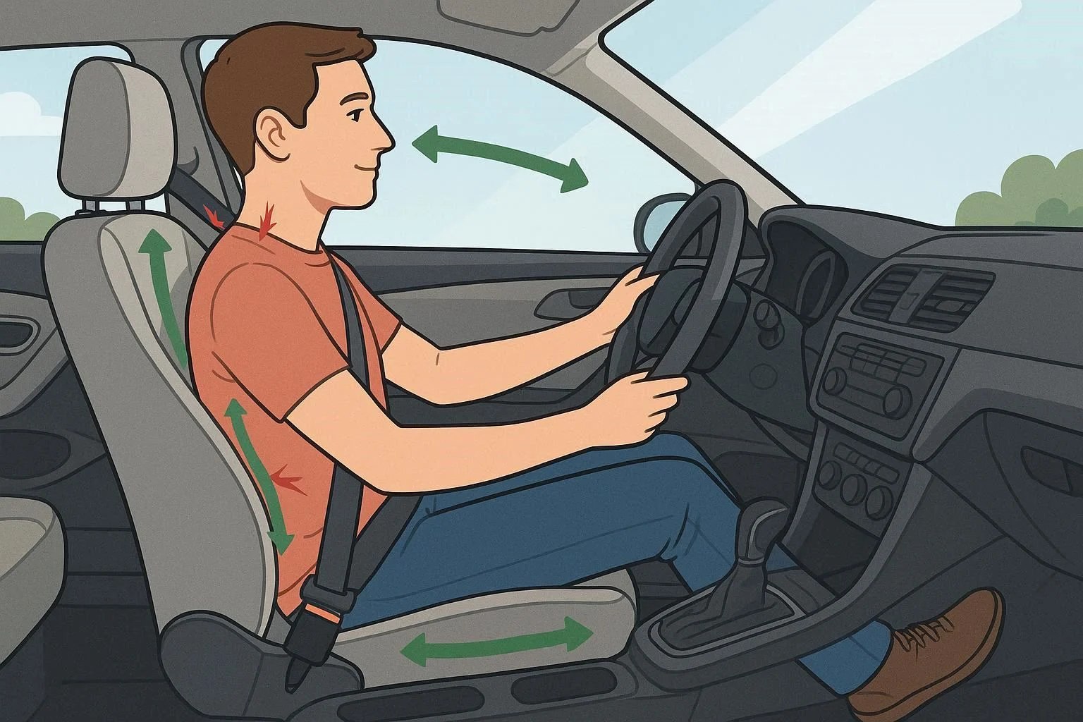Cómo encontrar la postura correcta para conducir y evitar molestias al volante - imagen principal
