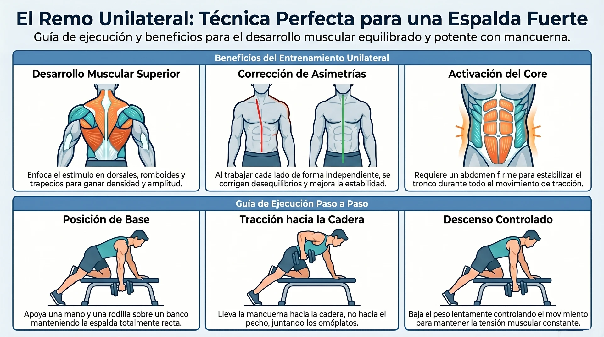 Ejercicios de espalda - Infografías 2