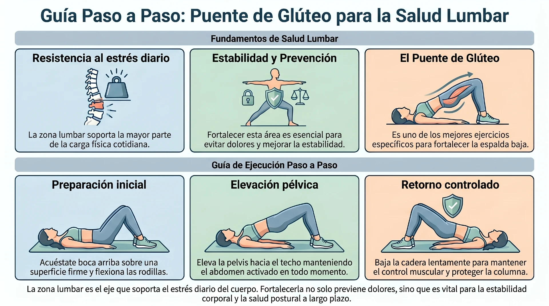 Infografías 3 Ejercicios de espalda