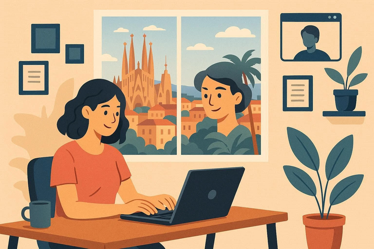 imagen trabajo remoto en España