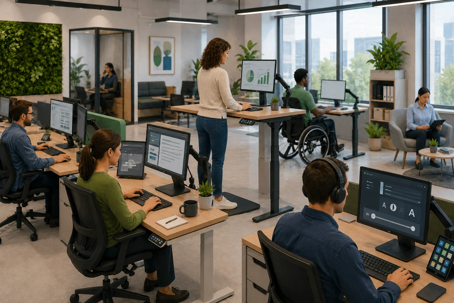Oficinas-ergonomía -inclusiva