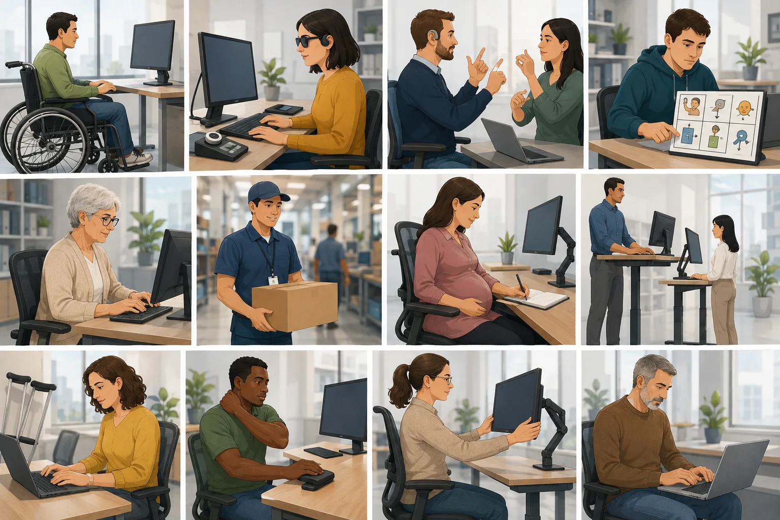 Quién puede beneficiarse de la ergonomía inclusiva