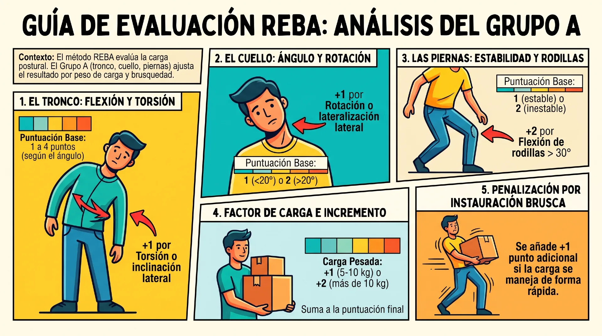 metodo reba - Análisis y codificación del Grupo A