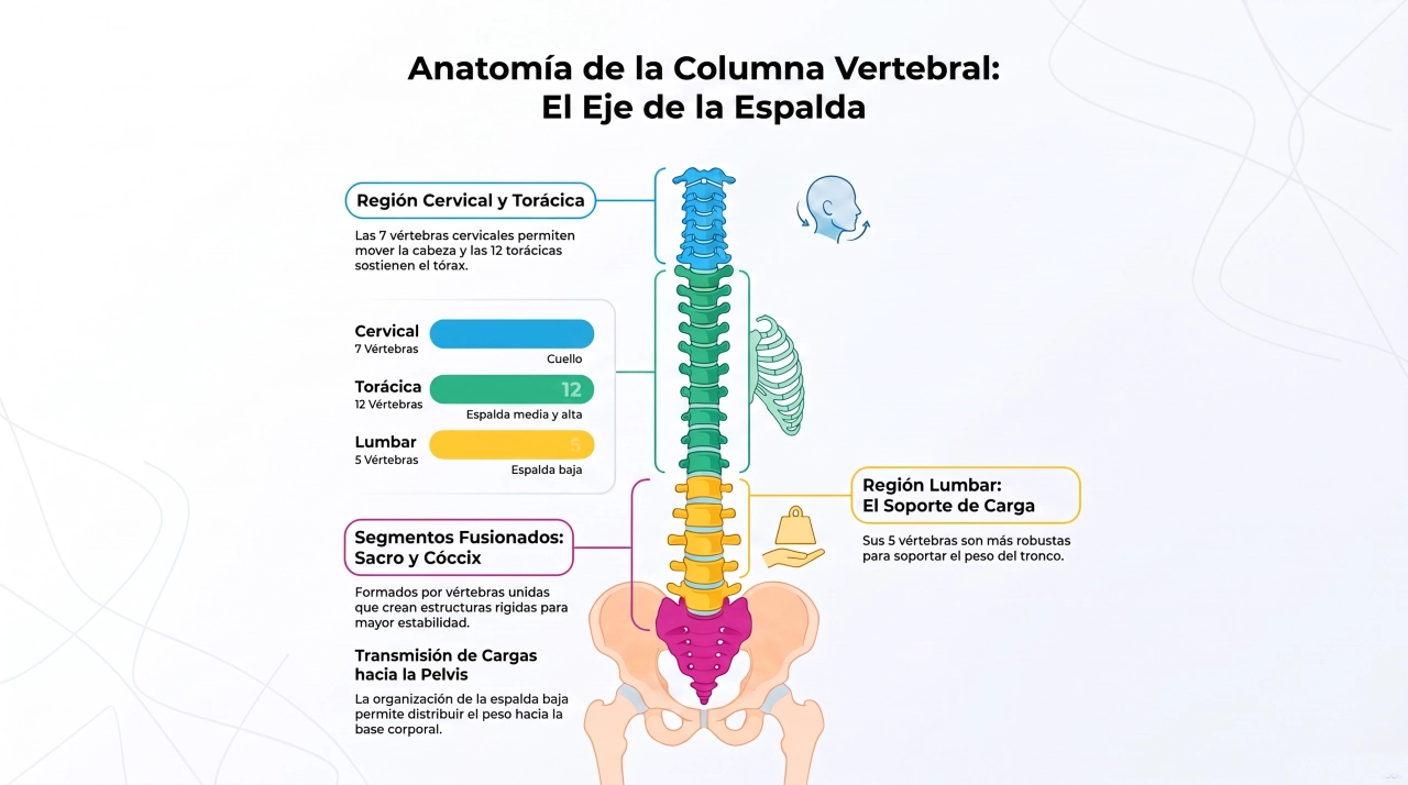 La columna vertebral huesos de la espalda - Infografías