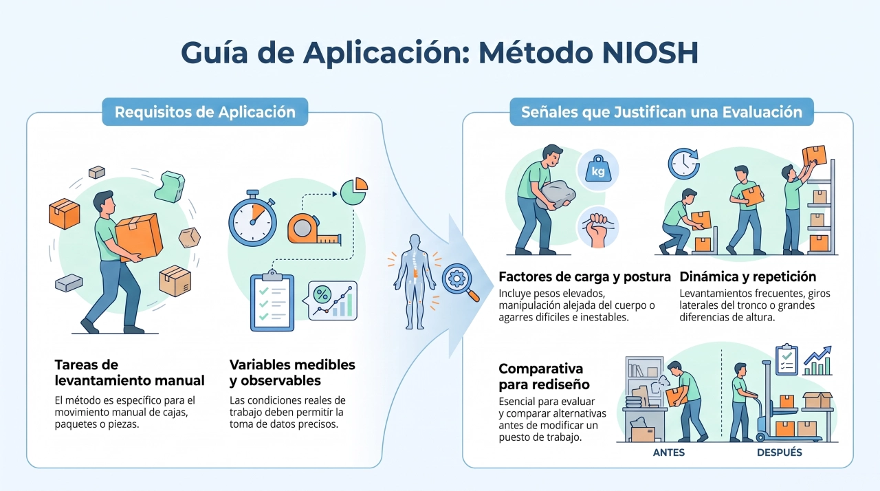 ¿Cuándo conviene utilizar el método NIOSH?