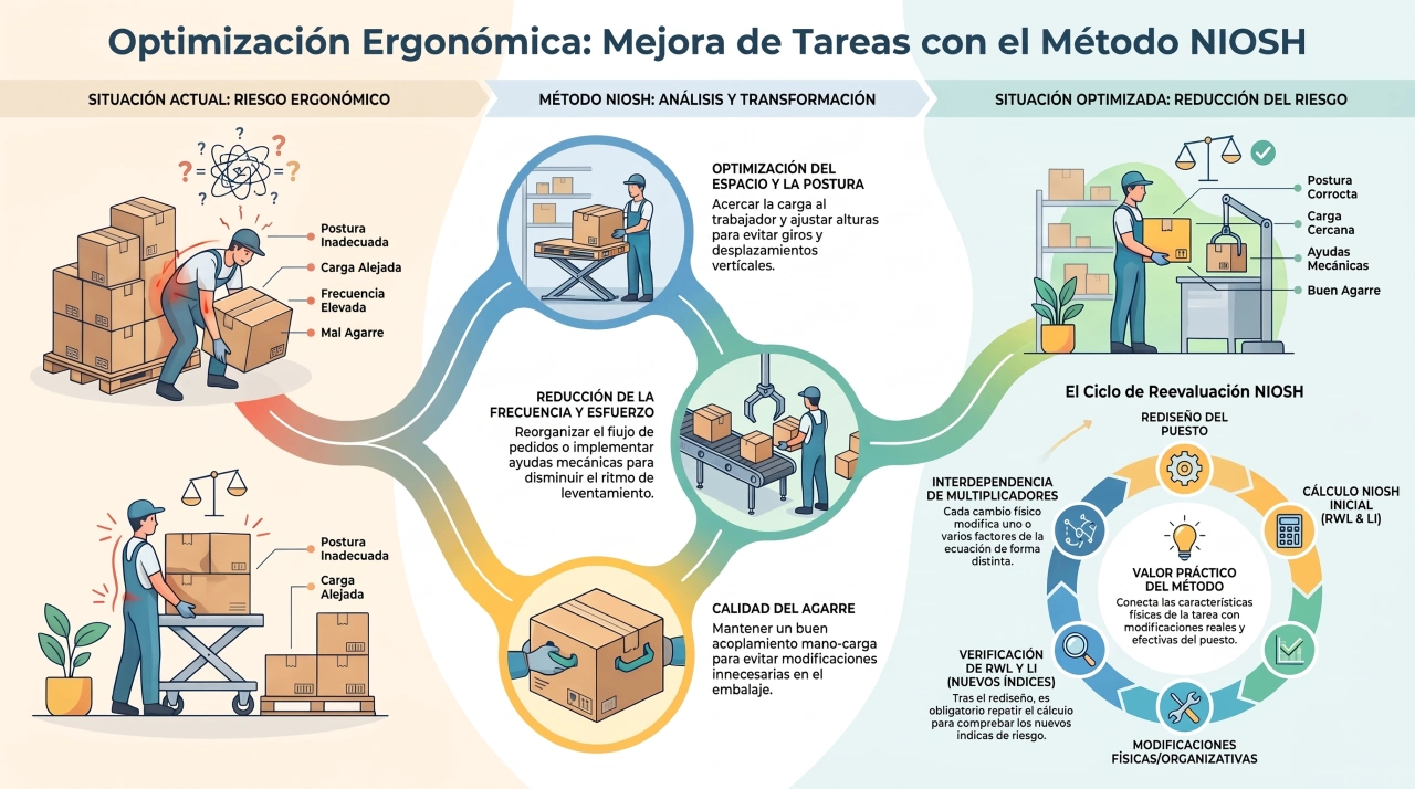 ¿Cómo podría mejorarse la tarea? - método NIOSH