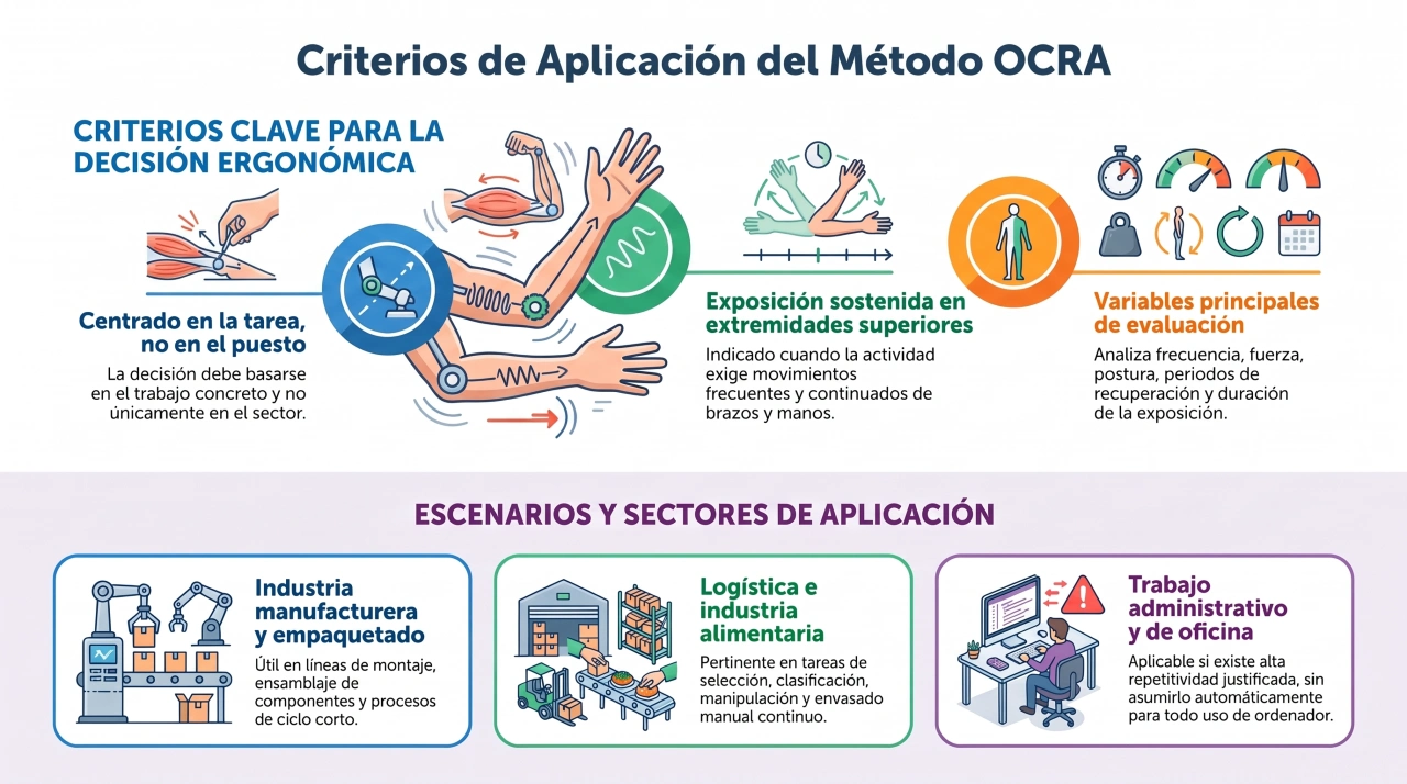 Cuándo utilizar el método OCRA