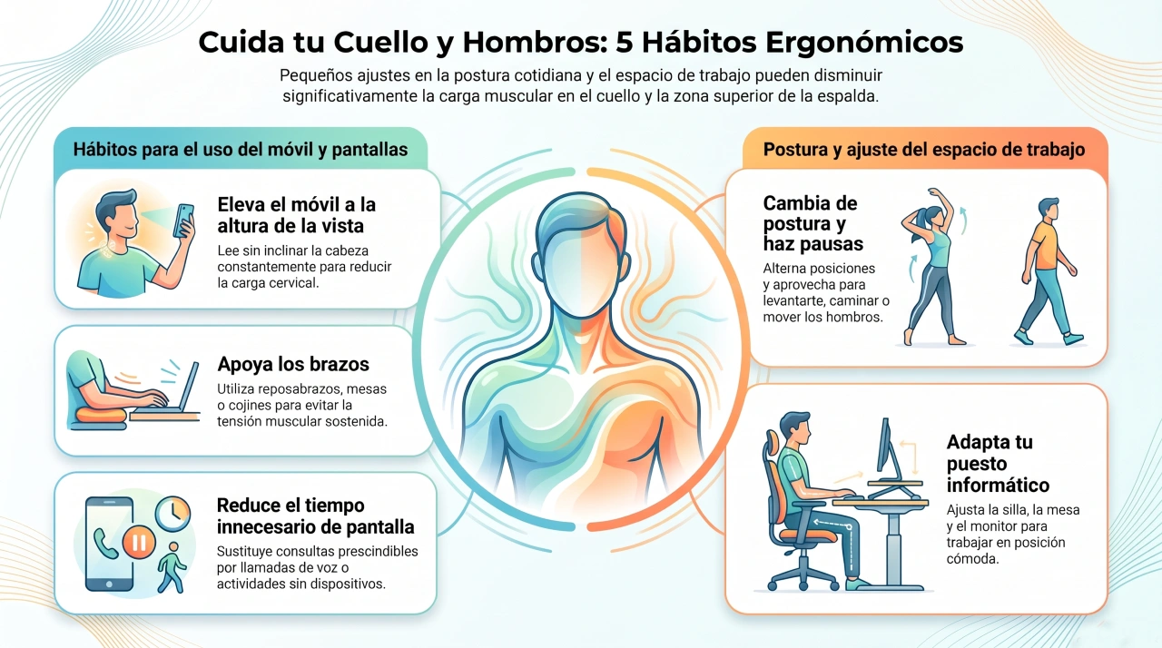 síndrome del cuello de texto - Cómo prevenir el síndrome del cuello de texto