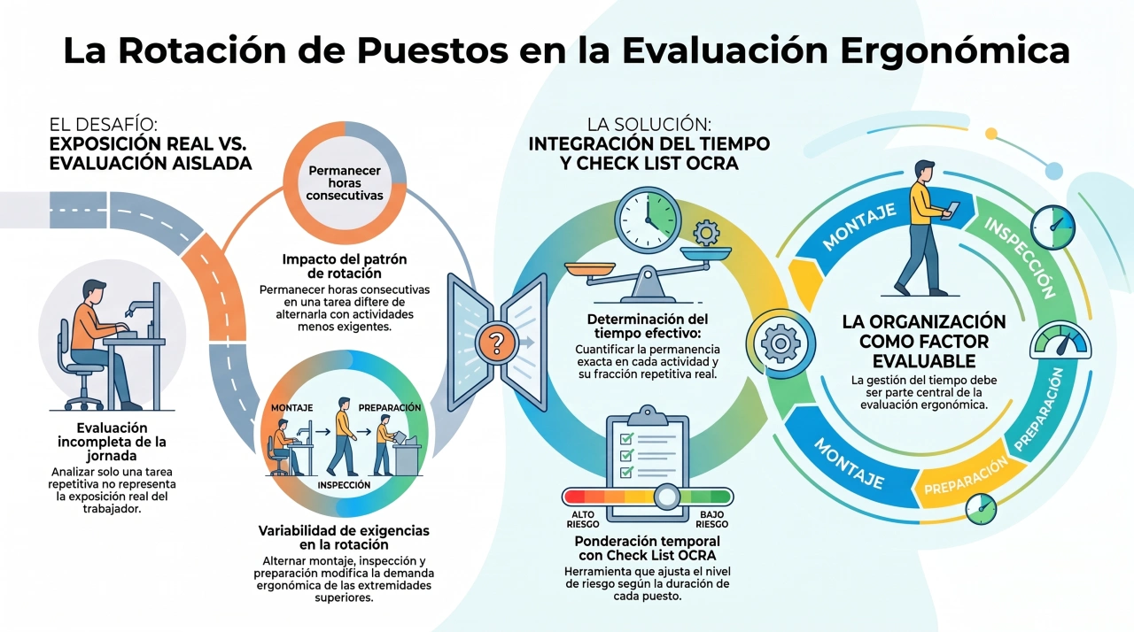 rotación entre puestos industriales - método OCRA