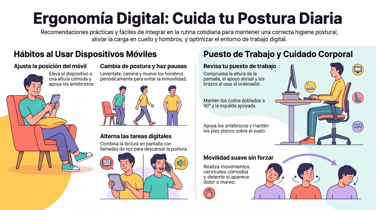 síndrome del cuello de texto: tratamiento y medidas para aliviar las molestias
